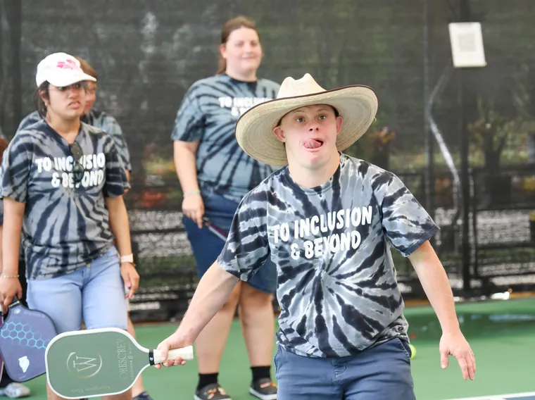 Ascend members enjoying an activity together indoors